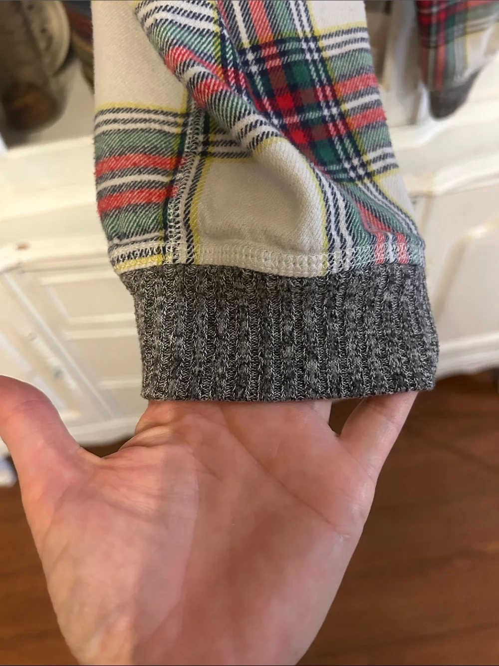 Aerie cotton flannel plaid pajama set